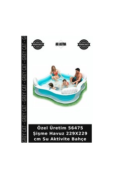 Özel Üretim 56475 Şişme Havuz 229x229 Cm Su Aktivite Bahçe