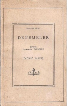 Denemeler - Montaigne 2. El Denemeler - Montaigne 2. El