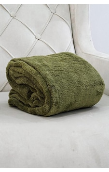 Mulberry Wellsoft Battaniye Televizyon Battaniyesi peluş Polar Battaniye çift Kişilik 220 230 Haki