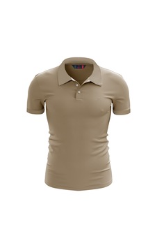 Raru %100 Pamuk Büyük Beden Polo T-shirt Ingens Bej Bej Raru %100 Pamuk Büyük Beden Polo T-shirt Ingens Bej Bej