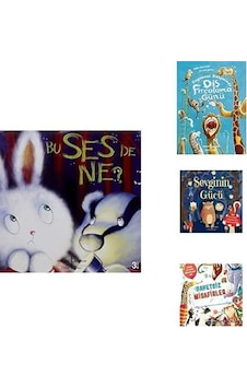 Bu Ses De Ne ,hayvanat Bahçesinde Diş Fırçalama Günü,sevginin Gücü,davetsiz Misafirler-4 Kitap Set 7009
