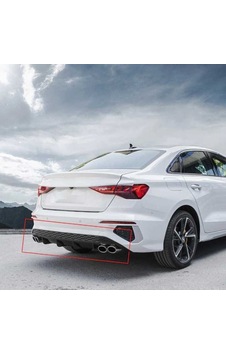 Audi A3 Uyumlu Sedan 2021 Çift Egzozlu Difüzör Parça