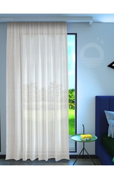 Kirli Beyaz Keten Görünümlü Ekstraforlu Tül Perde Linen Touch Serisi Kirli Beyaz Kirli Beyaz Keten Görünümlü Ekstraforlu Tül Perde Linen Touch Serisi Kirli Beyaz
