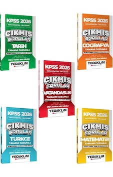 Yediiklim Kpss 2026 Ortaöğretim Ön Lisans Konularına Göre Düzenlenmiş Tamamı Çözümlü Çıkmış Sorular Seti 2024 Soruları Dahil