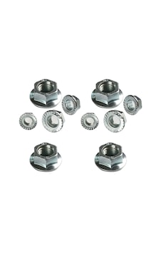 M6 Flanşlı Somun Galvanizli Çelik Beyaz 10 Adet M6 M6 Flanşlı Somun Galvanizli Çelik Beyaz 10 Adet M6