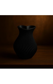Kalp Şeklinde Vazo. Vazo. 3d Vazo. Plastik Vazo. Kıvrımlı Vazo. Dekoratif Vazo. Siyah Kalp Şeklinde Vazo. Vazo. 3d Vazo. Plastik Vazo. Kıvrımlı Vazo. Dekoratif Vazo. Siyah