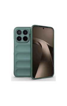 Xiaomi 17t Kılıf Esnek Tpu Oyuklu Arka Yüzey Tasarımlı Zore Etnik Silikon Kapak Xiaomi 17t Zore - Koyu Yeşil