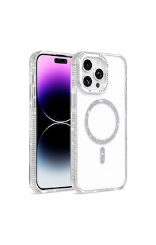 Apple iPhone Uyumlu 14 Pro Max Kılıf M-safe Şarj Özellikli Zore Tera Silikon Kapak - Şeffaf Apple iPhone Uyumlu 14 Pro Max Kılıf M-safe Şarj Özellikli Zore Tera Silikon Kapak - Şeffaf