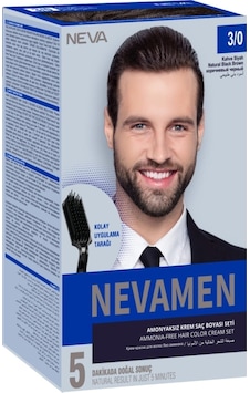 Neva Color 3.0 Kahve Siyah Men Amonyaksız Krem Saç Boyası Seti Neva Color 3.0 Kahve Siyah Men Amonyaksız Krem Saç Boyası Seti