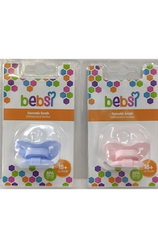 Bebsi 280 Damaklı No:3 18+ Ay Emzik Mavi Çok Renkli