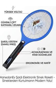 Şarjlı Sinek Raketi Elektronik Sivrisinek Ve Karasinek Öldürücü Raket Sinek Savar Şarj Edilebilir Şarjlı Sinek Raketi Elektronik Sivrisinek Ve Karasinek Öldürücü Raket Sinek Savar Şarj Edilebilir
