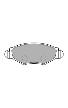 Peugeot 206+ 1.4 I 2010-2019 Delphi Ön Fren Balatası Peugeot 206+ 1.4 I 2010-2019 Delphi Ön Fren Balatası