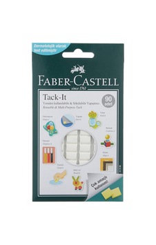Faber-castell Tack-it Beyaz, 50 Gr, 90 Parça, Yeniden Kullanılabilir Hamur Yapıştırıcı, Sökülebilir Ve İz Bırakmaz Sku: Zeus8690010330550