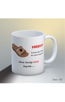 Anne Temalı Kupa Bardak-1sen02 Beyaz