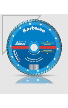 Karbosan Elmas Kesici Turbo Kanallı 180X2.2X22.23 MM Karbosan Elmas Kesici Turbo Kanallı 180X2.2X22.23 MM