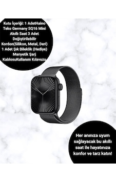 Ers- Akıllı Saat Sq-16 Mini Series 10 Unisex Tasarım, Sağlık Ve Spor Takibi Ers- Akıllı Saat Sq-16 Mini Series 10 Unisex Tasarım, Sağlık Ve Spor Takibi