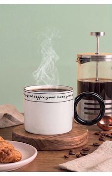 Good Mood Coffee Halka Kulplu Kupa 270 Ml Çok Renkli Good Mood Coffee Halka Kulplu Kupa 270 Ml Çok Renkli