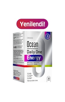 Orzax Ocean Daily One Energy 30 Tablet - Ginseng, Coq10, Vitamin Ve Mineral İçeren Takviye Edici Gıda Orzax Ocean Daily One Energy 30 Tablet - Ginseng, Coq10, Vitamin Ve Mineral İçeren Takviye Edici Gıda