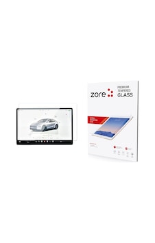 Tesla Model Y Zore Yeni Seri 2in1 Temperli Cam Araç Multimedya Ekran Koruyucu