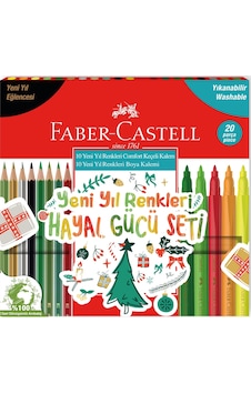 Faber-Castell Yeni Yıl Renkleri Hayal Gücü Seti 20'li Faber-Castell Yeni Yıl Renkleri Hayal Gücü Seti 20'li