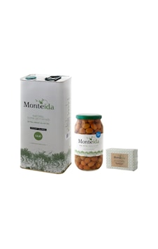 Monteida Soğuk Sıkım Zeytinyağı 5 L + Monteida Çizik Zeytin 1 KG + Monteida Zeytinyağı Sabunu 150 G Monteida Soğuk Sıkım Zeytinyağı 5 L + Monteida Çizik Zeytin 1 KG + Monteida Zeytinyağı Sabunu 150 G