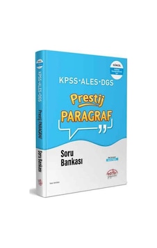 KPSS ALES DGS Prestij Paragraf Soru Bankası- Editör KPSS ALES DGS Prestij Paragraf Soru Bankası- Editör