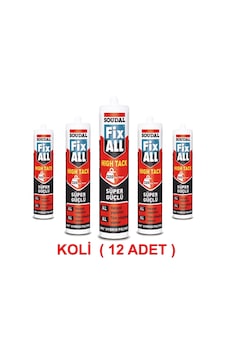 Soudal Fix All High Tack Süper Güçlü Yapıştırıcı 290 Ml Beyaz (521474987) Beyaz Soudal Fix All High Tack Süper Güçlü Yapıştırıcı 290 Ml Beyaz (521474987) Beyaz