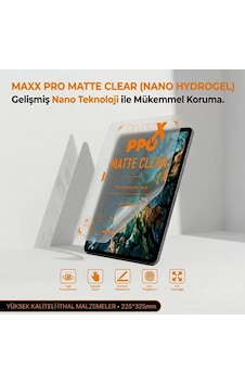 Motorola Moto Tab G20 Uyumlu Nano Ekran Koruycu Maxxpro - Mat Motorola Moto Tab G20 Uyumlu Nano Ekran Koruycu Maxxpro - Mat