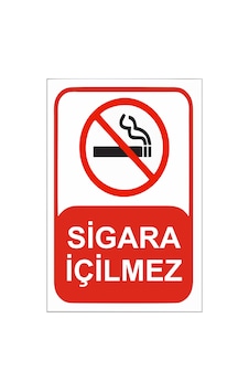 Sigara İçilmez 21x28 Arkası Sticker Sigara İçilmez 21x28 Arkası Sticker