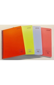 A4 80 Yaprak Çizgili Telli Defter Pastel Renk Plastik Kapak Göz Yormayan Krem Renk Kağıt Nar Çiçeği A4 80 Yaprak Çizgili Telli Defter Pastel Renk Plastik Kapak Göz Yormayan Krem Renk Kağıt Nar Çiçeği