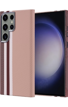 Galaxy S23 Ultra Kılıf M-safe Şarj Özellikli Karbon Fiber Görünümlü Zore Nekst Kapak Gold Galaxy S23 Ultra Kılıf M-safe Şarj Özellikli Karbon Fiber Görünümlü Zore Nekst Kapak Gold