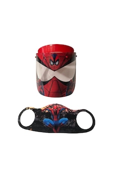 Gürbey Spiderman Baskılı Çocuk Siperlik + Spiderman Desenli Çocuk Maske Gürbey Spiderman Baskılı Çocuk Siperlik + Spiderman Desenli Çocuk Maske