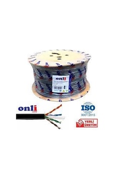 Onli On-6006 U-utp 23 Awg Cca-pe Outdoor 305 Metre Cat6 Kablo Onli On-6006 U-utp 23 Awg Cca-pe Outdoor 305 Metre Cat6 Kablo
