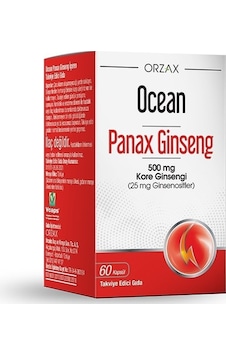 Ocean Panax Ginseng 500mg Kapsül 60 Lık Ocean Panax Ginseng 500mg Kapsül 60 Lık