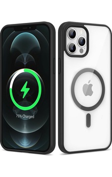 Apple Uyumlu iPhone 12 Pro Max Kılıf M-safe Wireless Şarj Özellikli Silikon Zore Ege Kapak Siyah Apple Uyumlu iPhone 12 Pro Max Kılıf M-safe Wireless Şarj Özellikli Silikon Zore Ege Kapak Siyah