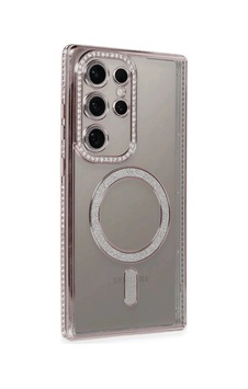 Samsung Galaxy S24 Ultra Kılıf Joke Simli Magneticsafe Kılıf - Pembe Düz Renkli Samsung Galaxy S24 Ultra Kılıf Joke Simli Magneticsafe Kılıf - Pembe Düz Renkli
