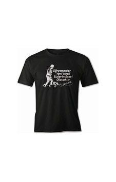 Wear Vexel 24 Kasım Öğretmenler Günü Hediye Baskılı Bisiklet Yaka T-shirt - Siyah Çok Renkli Wear Vexel 24 Kasım Öğretmenler Günü Hediye Baskılı Bisiklet Yaka T-shirt - Siyah Çok Renkli