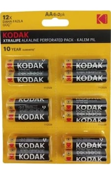 Kodak LR6 Xtralife Alkalin AA Kalem Pil 6 x 2'li Kodak LR6 Xtralife Alkalin AA Kalem Pil 6 x 2'li