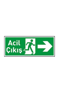 Eser - Acil Çıkış Sağ Levha 30x10
