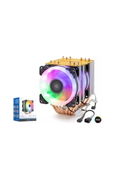 Nodar Nd2606 Kule Tipi İşlemci Soğutucu 6 Bakır Borulu 3 Rgb Fan Nodar Nd2606 Kule Tipi İşlemci Soğutucu 6 Bakır Borulu 3 Rgb Fan