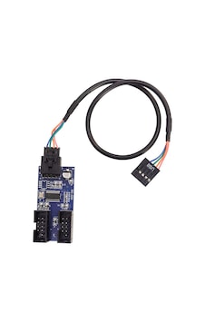 Anakart İçin Usb 2.0 9 Pin Dişi Splitter 2 Port 9 Pin Dişi Uzatma Kablosu