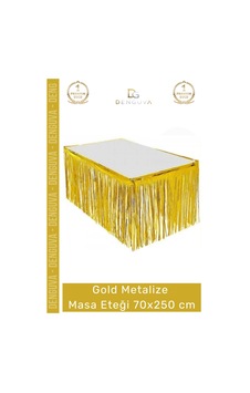 Masaeteği Doğum Günü Parti Dekorasyonu Parlak Püsküllü Kalite 70x250 Metalize Masa Eteği Gold Çok Renkli Masaeteği Doğum Günü Parti Dekorasyonu Parlak Püsküllü Kalite 70x250 Metalize Masa Eteği Gold Çok Renkli