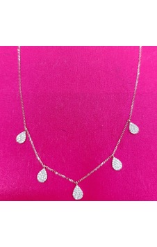 Oriental Kuyumculuk Jewellery Damla Şans Taşlı Gümüş Kolye Beyaz Oriental Kuyumculuk Jewellery Damla Şans Taşlı Gümüş Kolye Beyaz