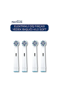 Oral-b Uyumlu Yumuşak Elektrikli Diş Fırçası Yedek Başlığı 4 Lü Soft Oral-b Uyumlu Yumuşak Elektrikli Diş Fırçası Yedek Başlığı 4 Lü Soft
