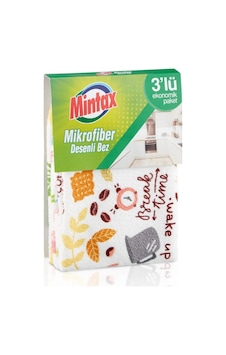 Mintax Mikrofiber Desenli Bez 3'lü