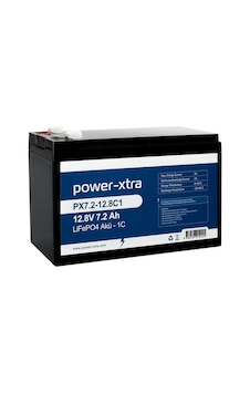 Power-xtra Px7.2-12.8c1 - 12.8v 7.2 Ah Lifepo4 Akü - 1c Power-xtra Px7.2-12.8c1 - 12.8v 7.2 Ah Lifepo4 Akü - 1c