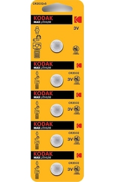 Kodak 5 Adet CR2032'lityum Para Pil Kodak 5 Adet CR2032'lityum Para Pil