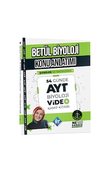 Kr Akademi Yayınları Betül Biyoloji Konu Anlatımı 54 Günde Ayt Biyoloji Video Kamp Kitabı