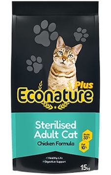 Econature Sterilised Tavuklu Kısırlaştırılmış Yetişkin Kedi Maması 15 KG Econature Sterilised Tavuklu Kısırlaştırılmış Yetişkin Kedi Maması 15 KG