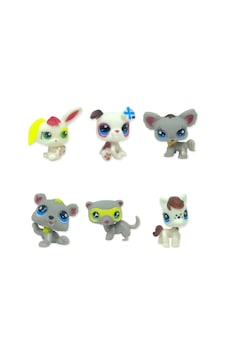 Pet Star Little 6'lı Sevimli Hayvanlar Figür Seti - 4 Minişler